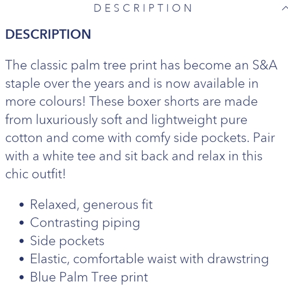 Sant and Abel Blue Palm Tree Boxer Shorts | Medium - Picture 9 of 10